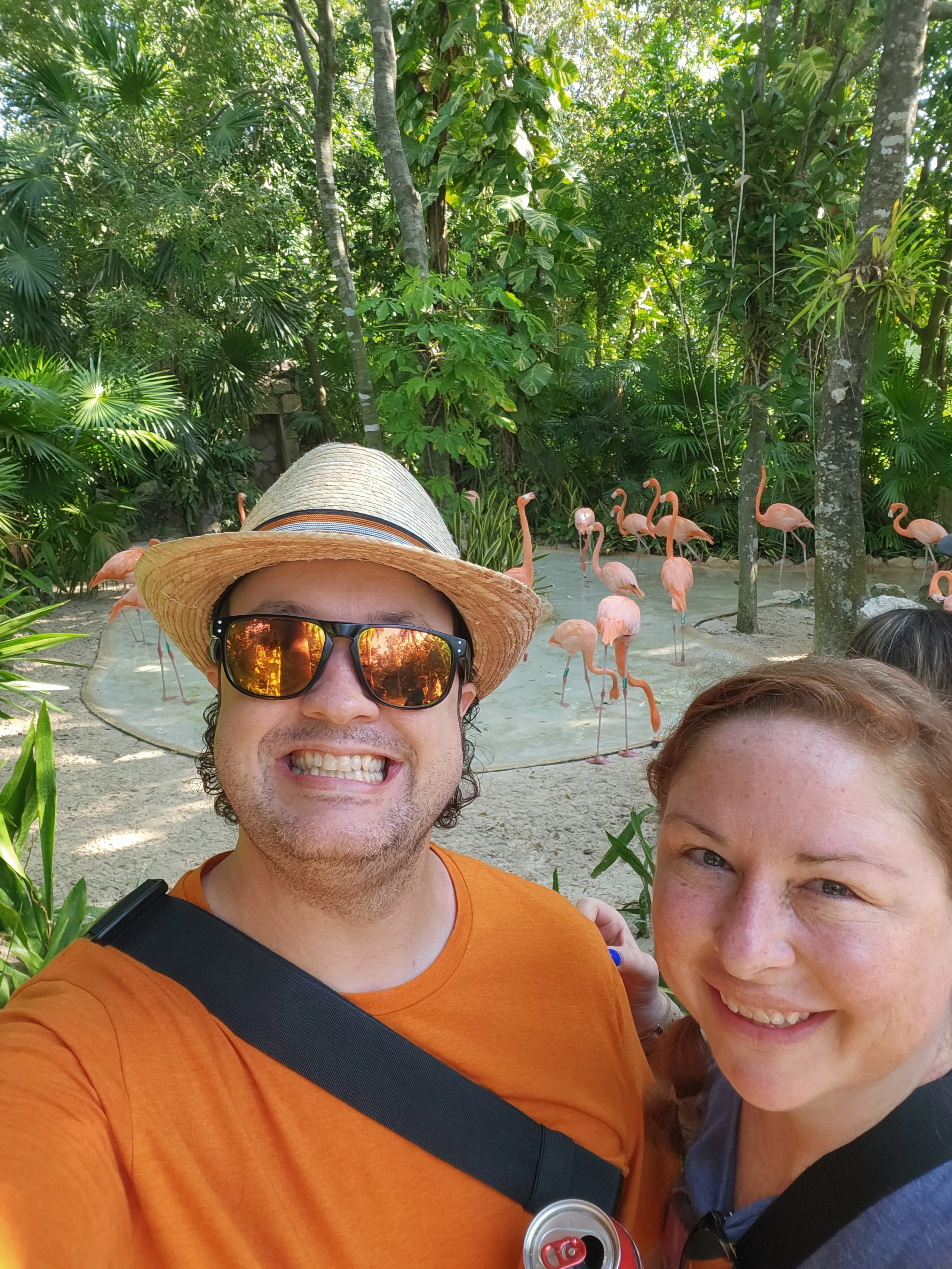 Levi & Anna - Xcaret Park Flamingos