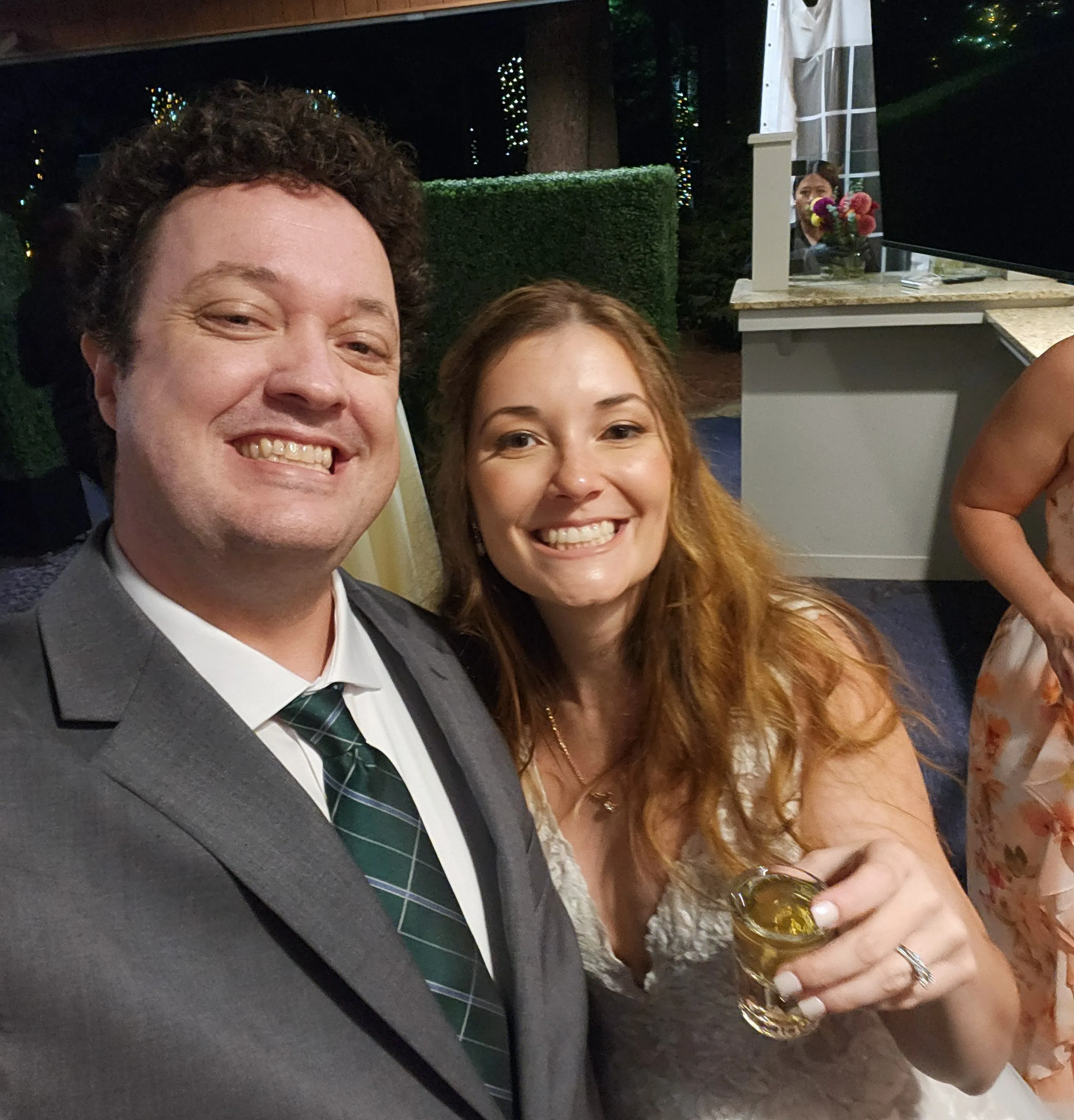 Levi & Lauren, end of the night shots