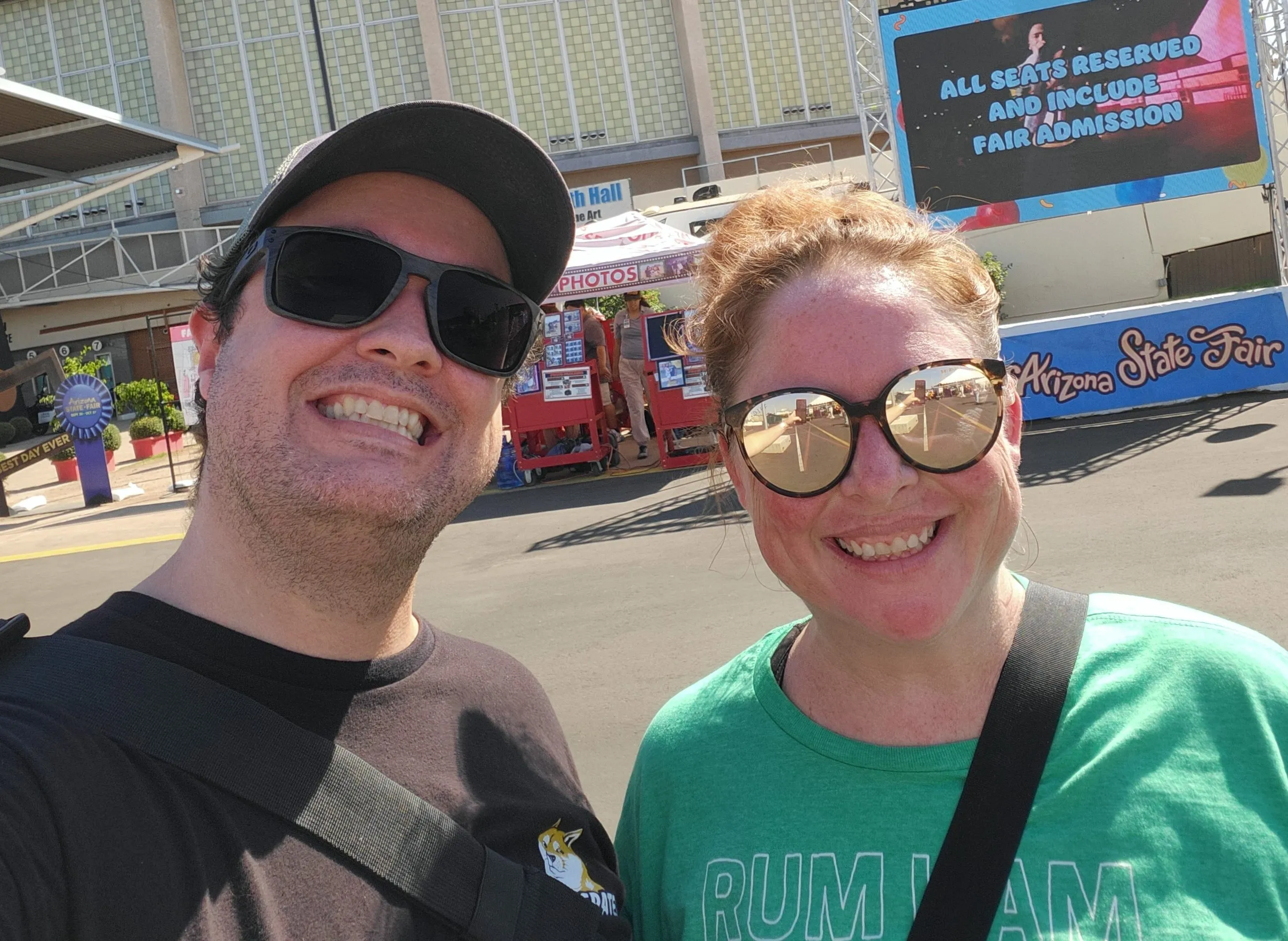 Leaving the fairgrounds!