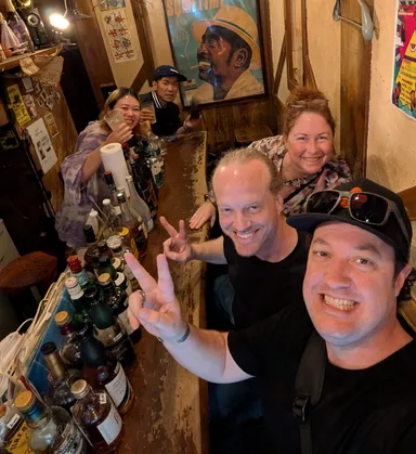 Group picture at Golden Gai bar