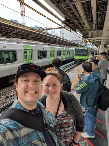 Selfie with Yamanote train