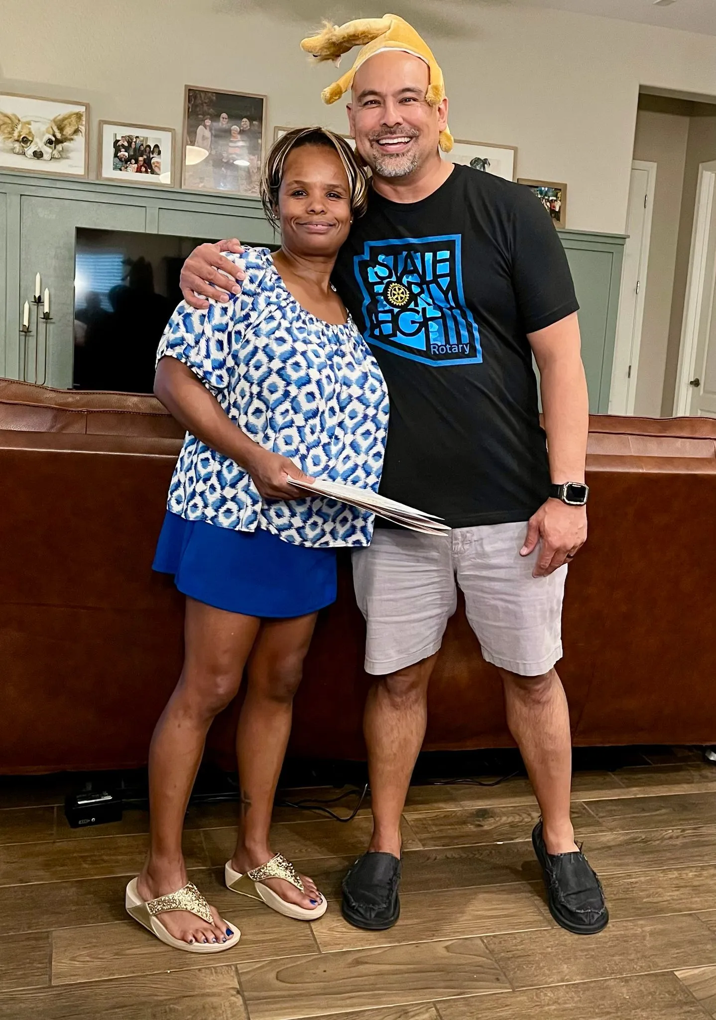 Sabrina, a new member, and Larry