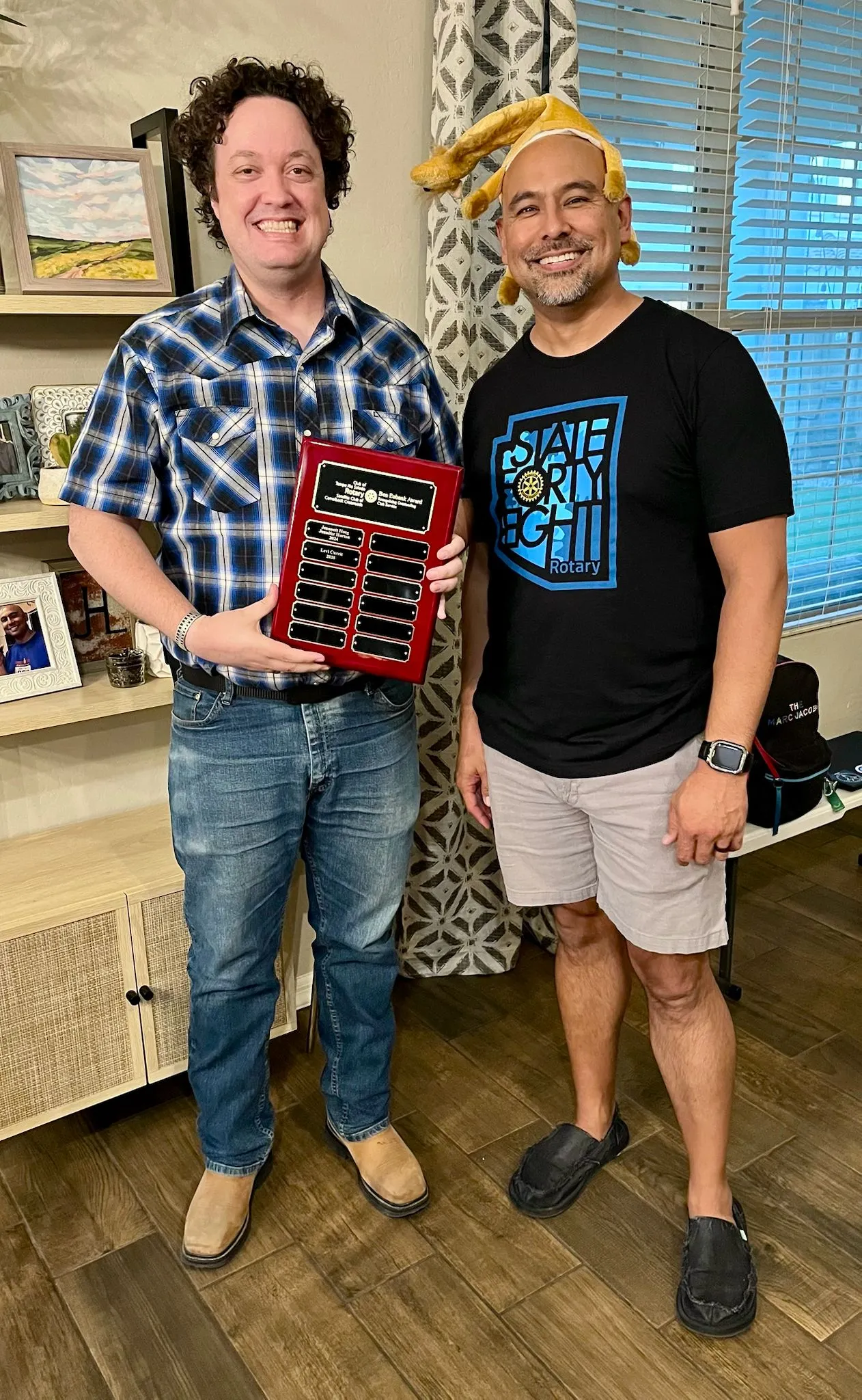 Levi with Ben Eubank Award & Larry